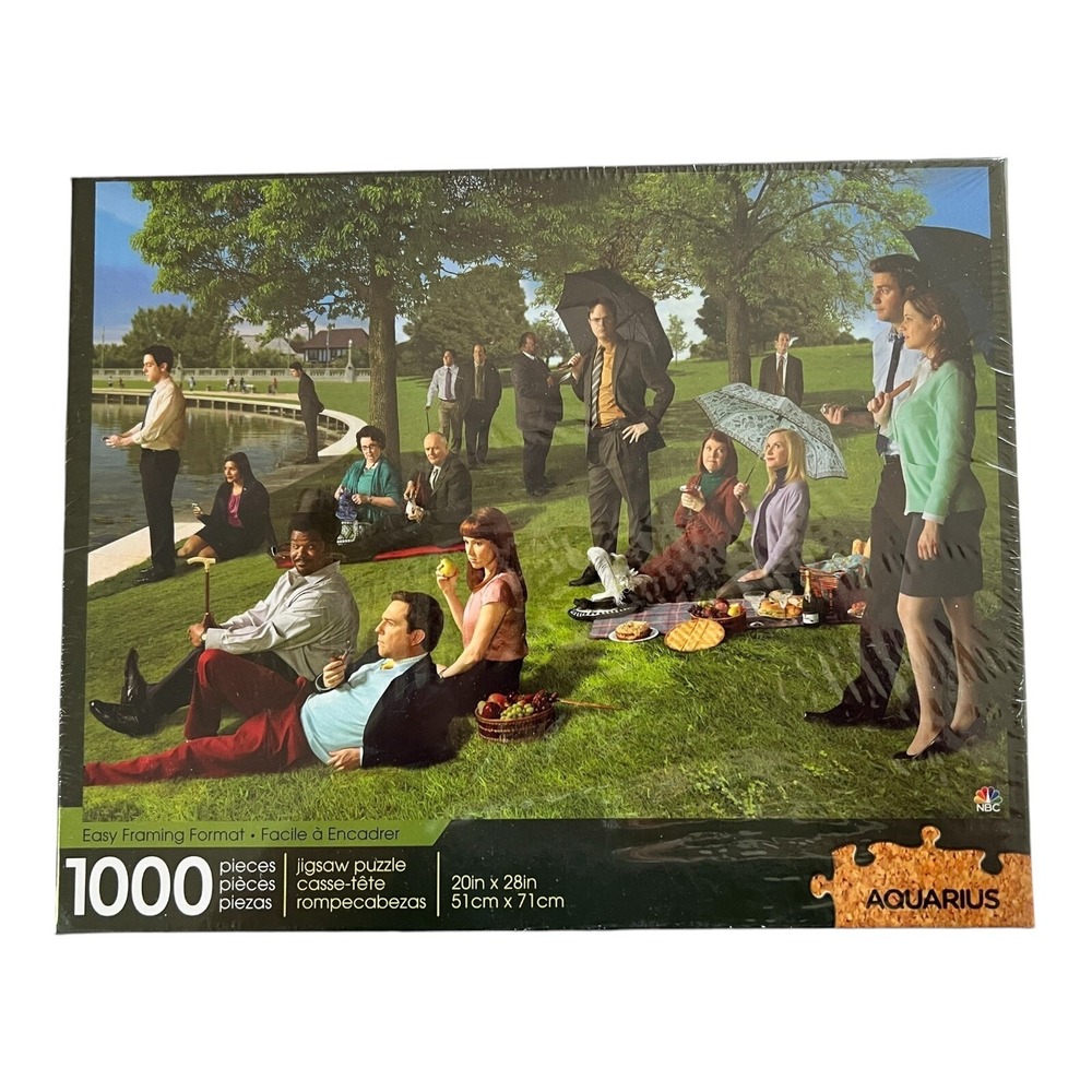 SEALED The Office Sunday Afternoon 1000 Piece Puzzle Multi-Color Sealed Aquarius